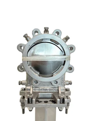 6" Fabri-Valve Stainless Steel Knife Gate Valve Air Operated