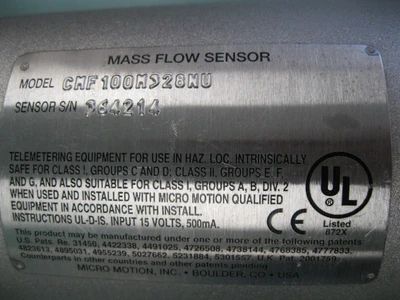 USED Micro Motion CMF100 M328NU