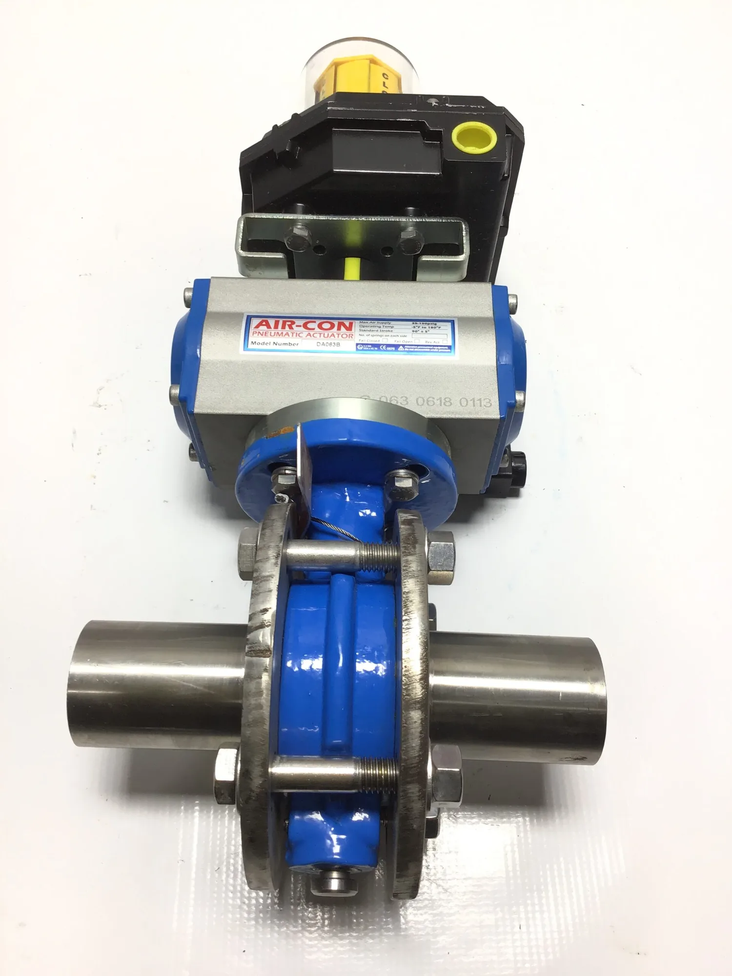 Air-con DA063B 5W2P-310-08B Pneumatic Actuator w/ Watchman Valve Position Transmitter