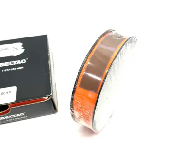 USED LABELTAC PRO MODEL HIGH PERF. 10 YEAR VINYL LABEL 1" X 150' ROLL ORANGE
