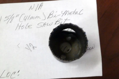 Used 1 5/8" (41mm) Bi-Metal Hole Saw