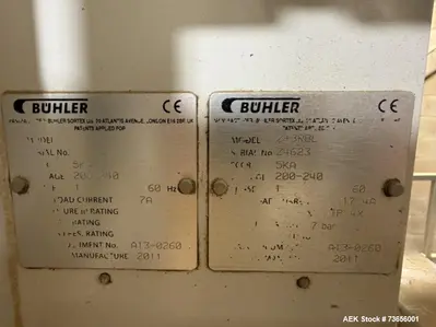 USED BUHLER INC. SORTEX Z+3 RBL