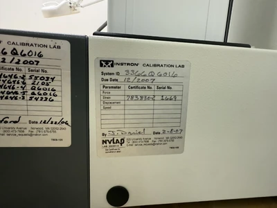 Instron Model 3366 Table Mounted Materials Testing System