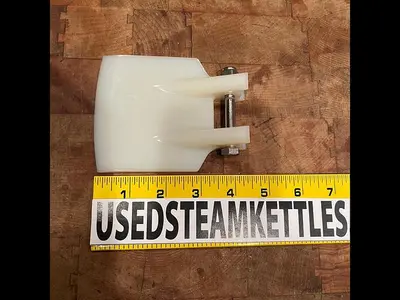 NEW 2025 AMERISCRAPE CURVED FRONT EDGE POLY SCRAPER FINGER @ 3.5" WIDE X 4.5" LONG.