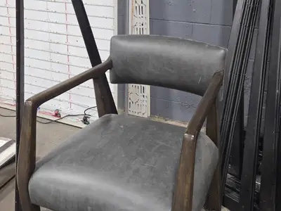 40" Padded Wood Bar Chair by Keagan