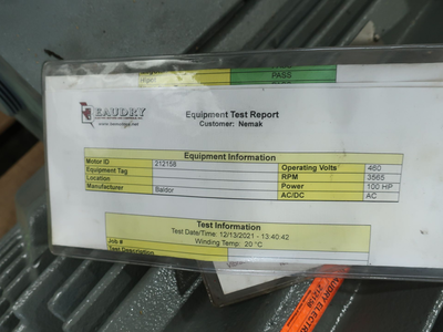 Used BALDOR ECP4402T-4 A.C. Motors Ohio US | Aucto #1427217