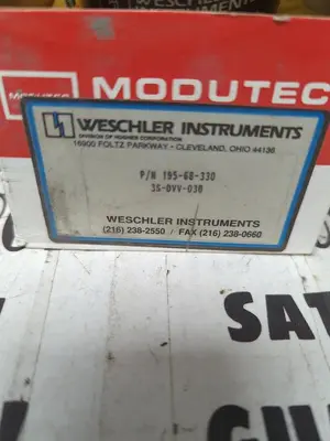 New | in-Stock WESCHLER 195-68-330 Meters - Misc | Surplus Asset Holdings #1206876