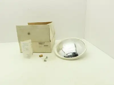 Velvac 709217 10" Center Mount Convex Mirror White Back Mounting Stud 5/16"-18