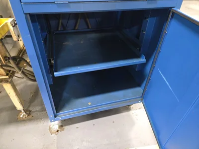 (1) Gage/Reporting Cabinet and Contents, Blue