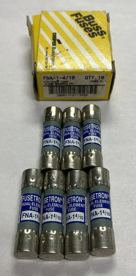 New | in-Stock COOPER BUSSMANN FNA-1-4/10 Miscellaneous Equipment (Electrical & Power) | Surplus Asset Holdings #1194392