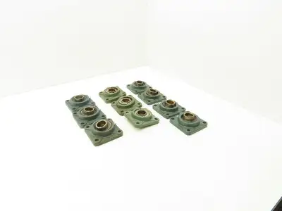 Hytrol/Dodge/AMI F206H SC206 4-Bolt Flange Mount Bearing 1-3/16" Bore  Lot of 10