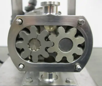 3/4" Unibloc-GP SS Rotary Gear Pump Nord Reducer Baldor 1.5 HP Motor w/ Cart P16