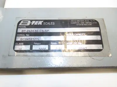 Model 465 B-Tek BT-2424-50-CS-SP Scale With GSE Digital Readout 50 Lbs Capacity
