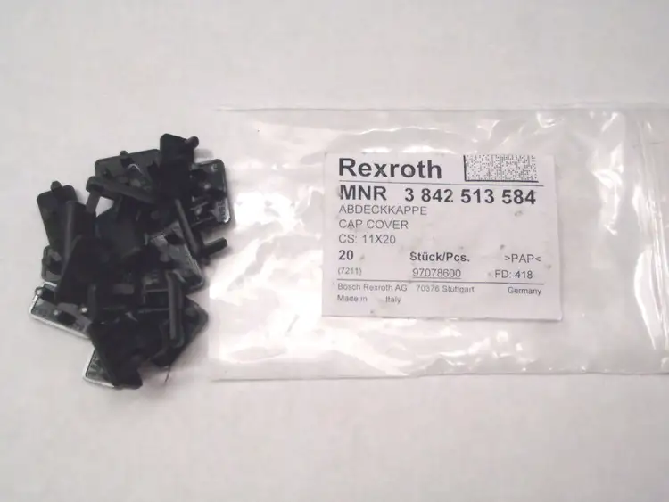 New | in-Stock BOSCH REXROTH CAP COVER 11X20 BLACK 20 PER PACK Covers Michigan US | Maverick Industrial Sales #1401218