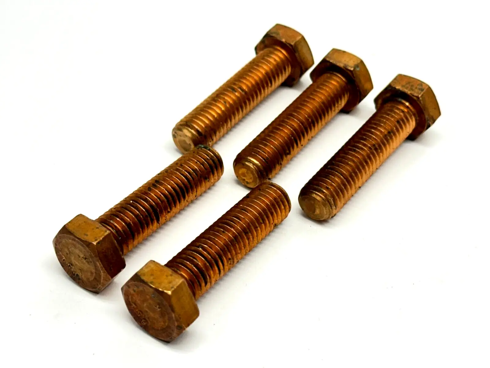 Machine Bolt 1/2"-13 Hex Head 2" Length Silicon Bronze LOT OF 5 - New Other