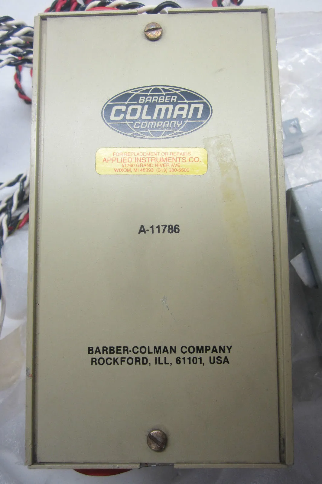 BARBER COLMAN A-11786 USED A11786