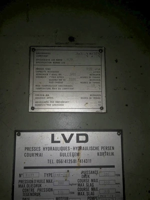 USED 1977 LVD LVD EMF-0M PRESS
