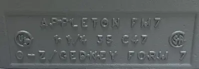 New | in-Stock APPLETON C47 Miscellaneous Equipment (Electrical & Power) Ohio US | Surplus Asset Holdings #1209219