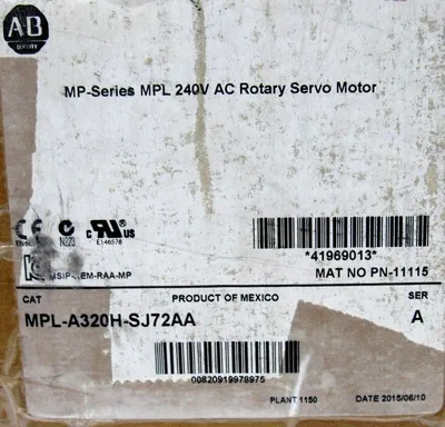 NEW ALLEN BRADLEY MPL-A320H-SJ72AA SERVO MOTOR MPLA320HSJ72AA MP SERIES