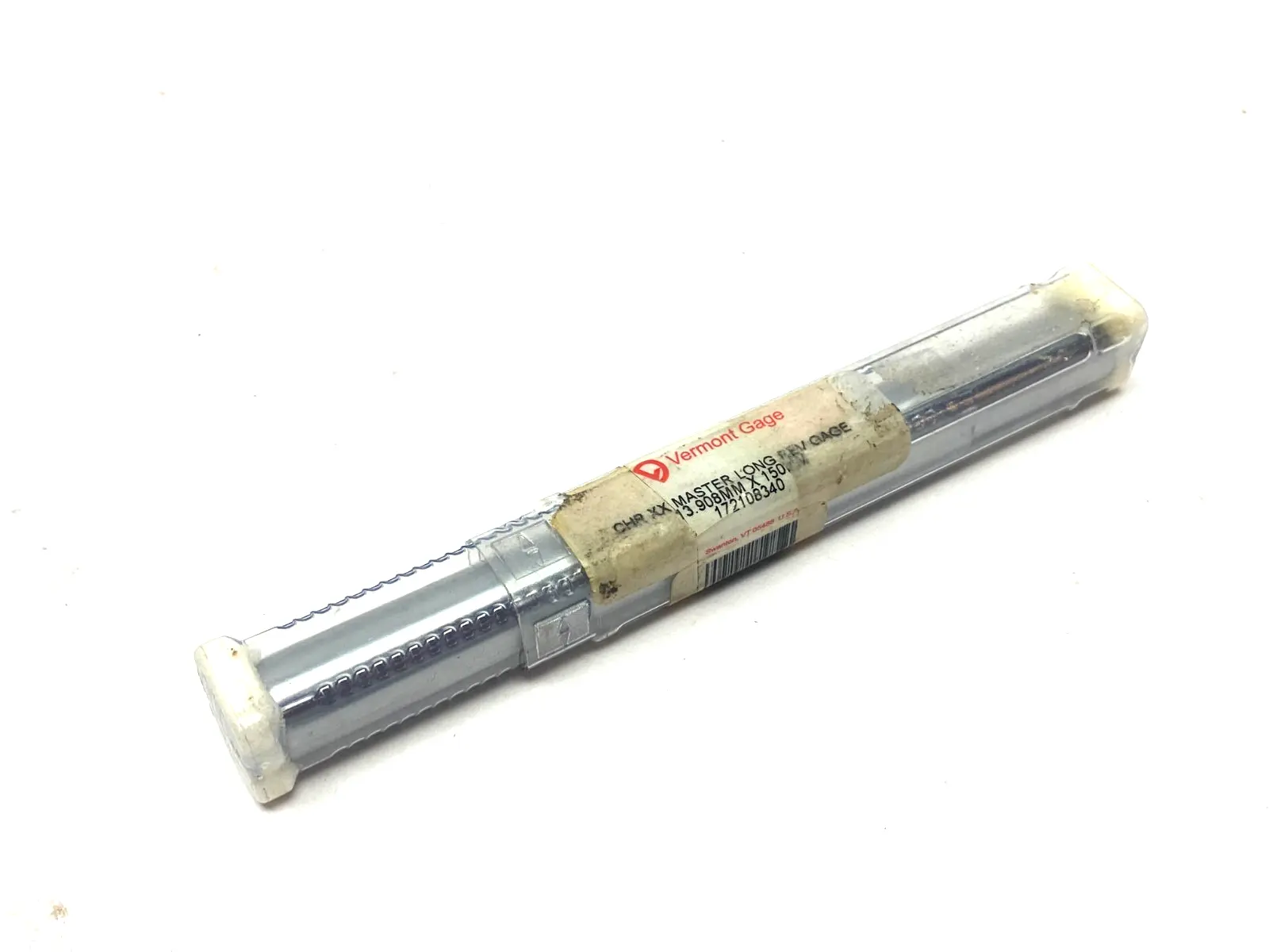 NEW VERMONT GAGE CHR XX REVERSIBLE LONG MASTER GAGE 13.908MM X 150.00MM