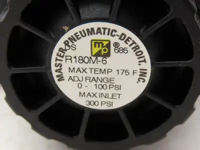 Master Pneumatic R180M-6 Pneumatic Pressure Regulator 5-200psi 3/4"NPT