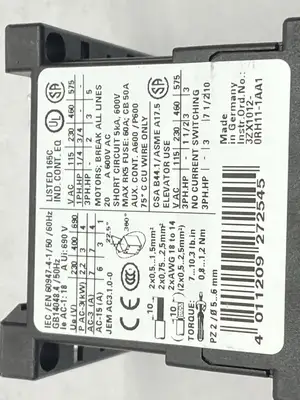 3RT1015-1BB41 | Siemens  SIRIUS Contactor 3-Pole 7A 690VAC 24VDC - Used
