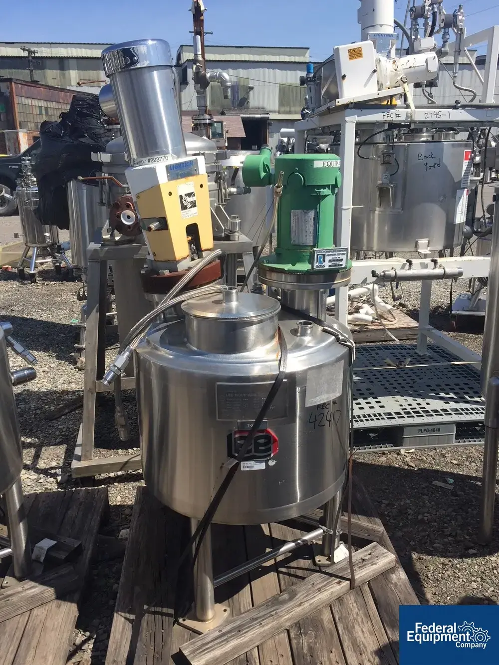 USED Lee Industries 20 Gal Lee Twin Motion Kettle, 316 S/S, 100#