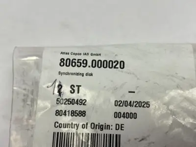 USED ATLAS COPCO SYNCHRONIZING DISC TIMING PULLEY