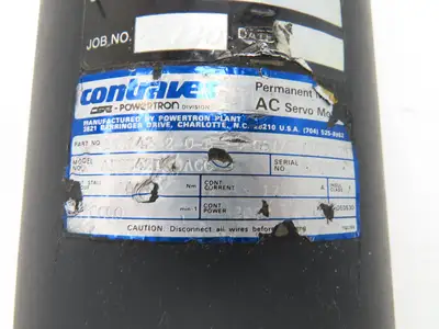 Powertron Contraves A52B42 Permanent Magnet AC Servo Motor 3000 RPM