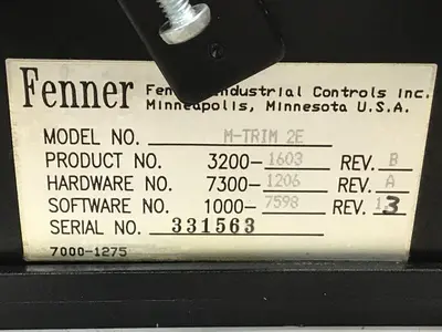 USED FENNER M-TRIM 2E
