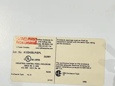 Used Hoffmann A122408LP Electrical Boxes Michigan US | Maverick Industrial Sales #1495936