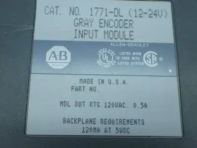 USED ALLENBRADLEY 1771DL