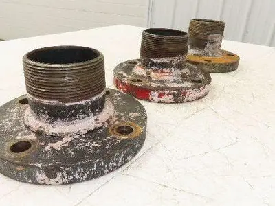 Weldbend 3" Butt Weld Flange x 3" NPT Pipe Nipple 4"Height #150  Lot of 3