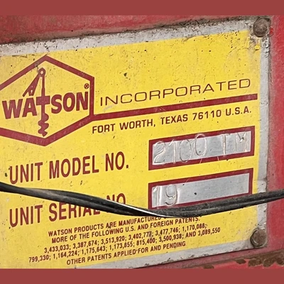 USED WATSON 2100TM