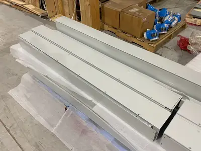 USED HOFFMAN HOFFMAN 10' WIREWAY SECTION & COVERS, 4X 6' SECT, 2X 4' SECT