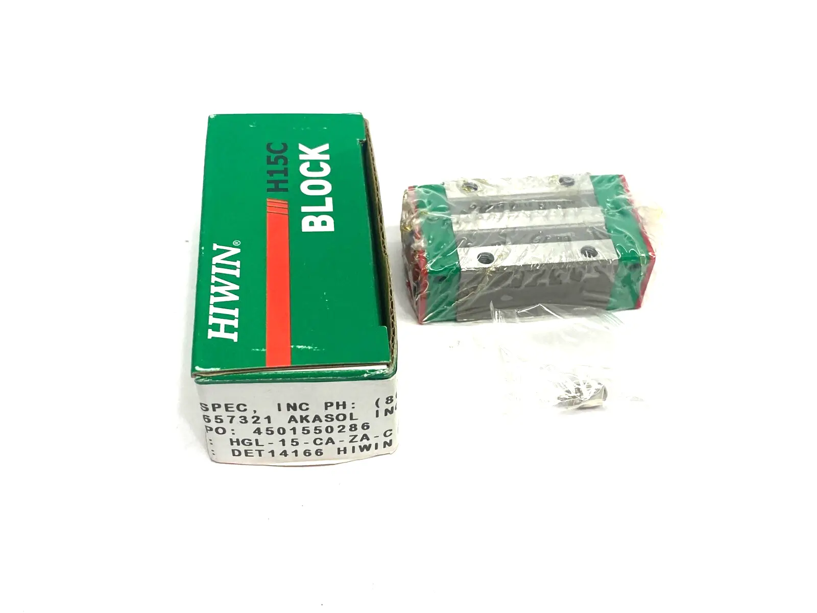 NEW HIWIN LINEAR GUIDEWAY BLOCK BEARING