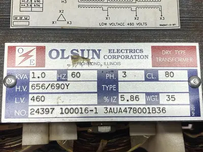 Used OLSUN 3AUA478001B36 Miscellaneous Equipment (Electrical & Power) Ohio US | Surplus Asset Holdings #1242722