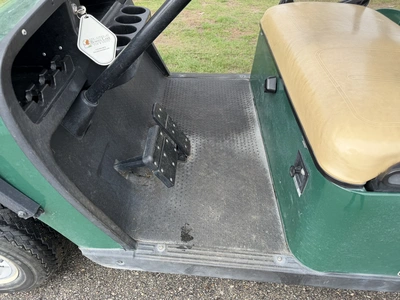 (1) 2015 E-Z-Go golf cart with a Kawasaki gas engine, includes Club canopy and ball washer, fold-dow...
