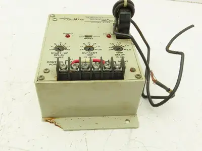 TimeMark 2734 Current Sensitive Relay See Pictures 2-20A 0.2-2.5 Sec Trip Delay