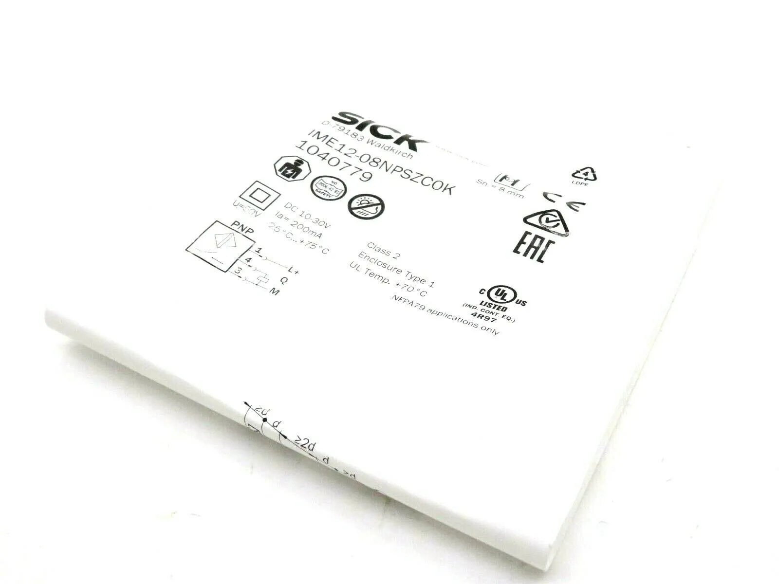 NEW SICK IME12-08NPSZC0K INDUCTIVE PROXIMITY SENSOR 1040779 IME1208NPSZC0K