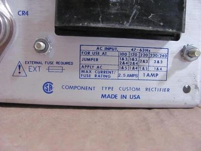 Used POWER ONE _UNKNOWN_ Rectifier - Battery Chargers Texas US | OCO Industrial #1778451