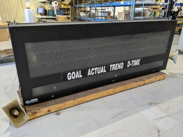 Used ELECTRO-MATIC PRODUCTS DOUBLE-SIDED ANDON DISPLAY INDUSTRIAL KPI Misc Industrial Equipment | Maverick Industrial Sales #1108400