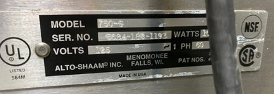 72-0268 Alto Shaam 750-S Low Temp Holding Cabinet