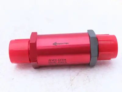 Zevco ZCV-100-10F 62701 Hydraulic Check Valve 600 PSI JIC 5/8-10 Flared