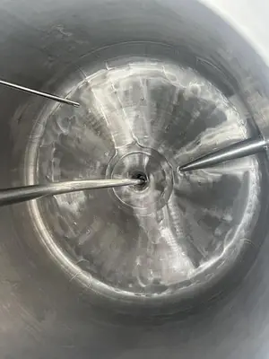 Tank, 40 Gallon (150 Liters), 316L Stainless Steel, Jacketed, 45 PSI Internal #5991206