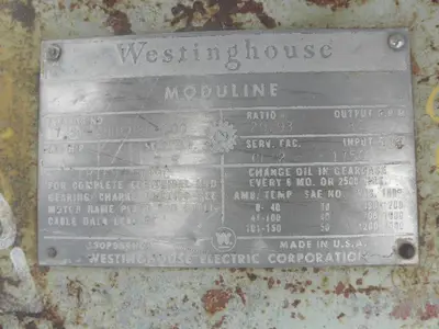 USED WESTINGHOUSE A039C