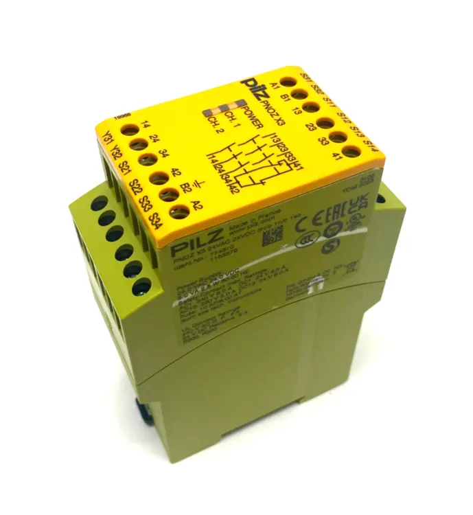 Used PILZ STANDALONE SAFETY RELAY 1/2-CHAN PNOZ X3 24VAC 24VDC 3N/O 1N/C 1S Relays & Switches | Maverick Industrial Sales #1103245