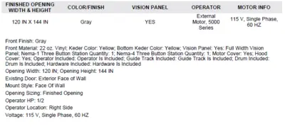 NEW Chase Doors VP5000