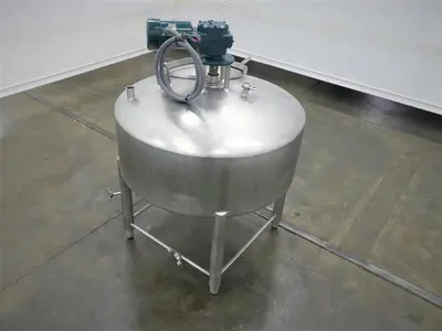 Tank, 200 Gallon, Stainless Steel, Agitated, Crepaco, Sweep Agitation, #5991727