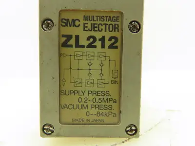 SMC ZL212 Multi-Stage Vacuum Ejector Supply Press 0.2-0.5MPa Vacuum Press 84kPa